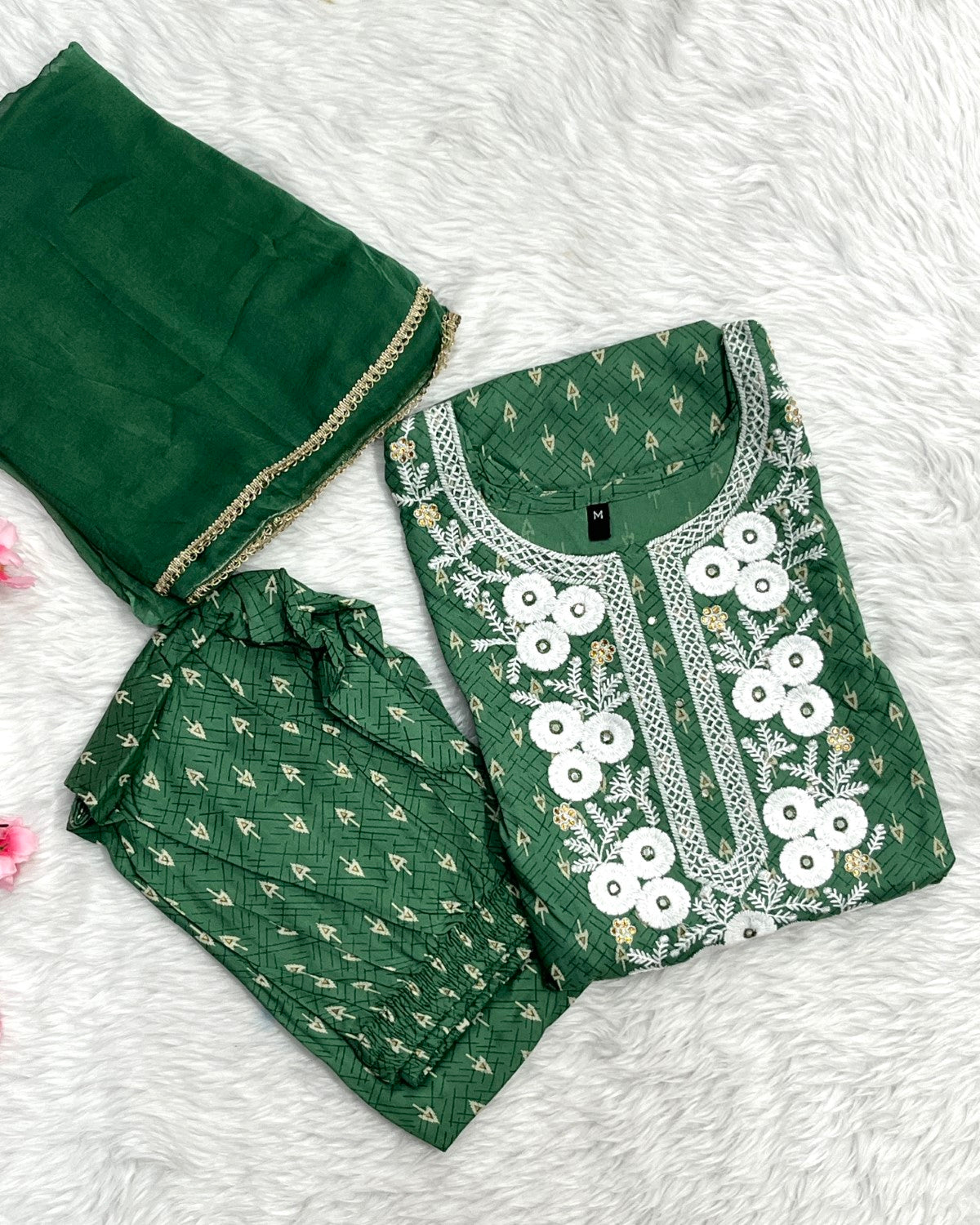 Chanderi Kurta Pant Set