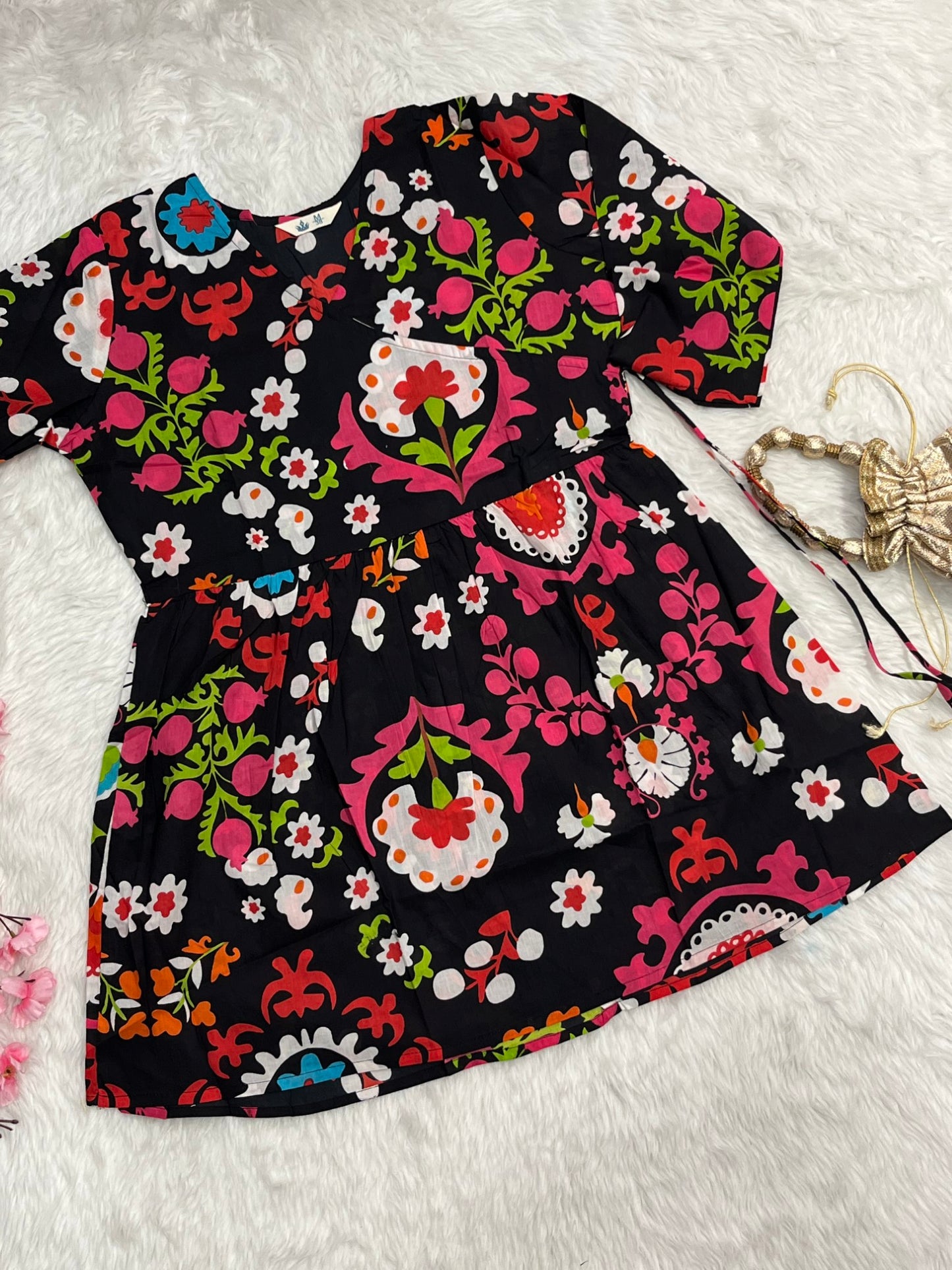 Cotton Short Gown