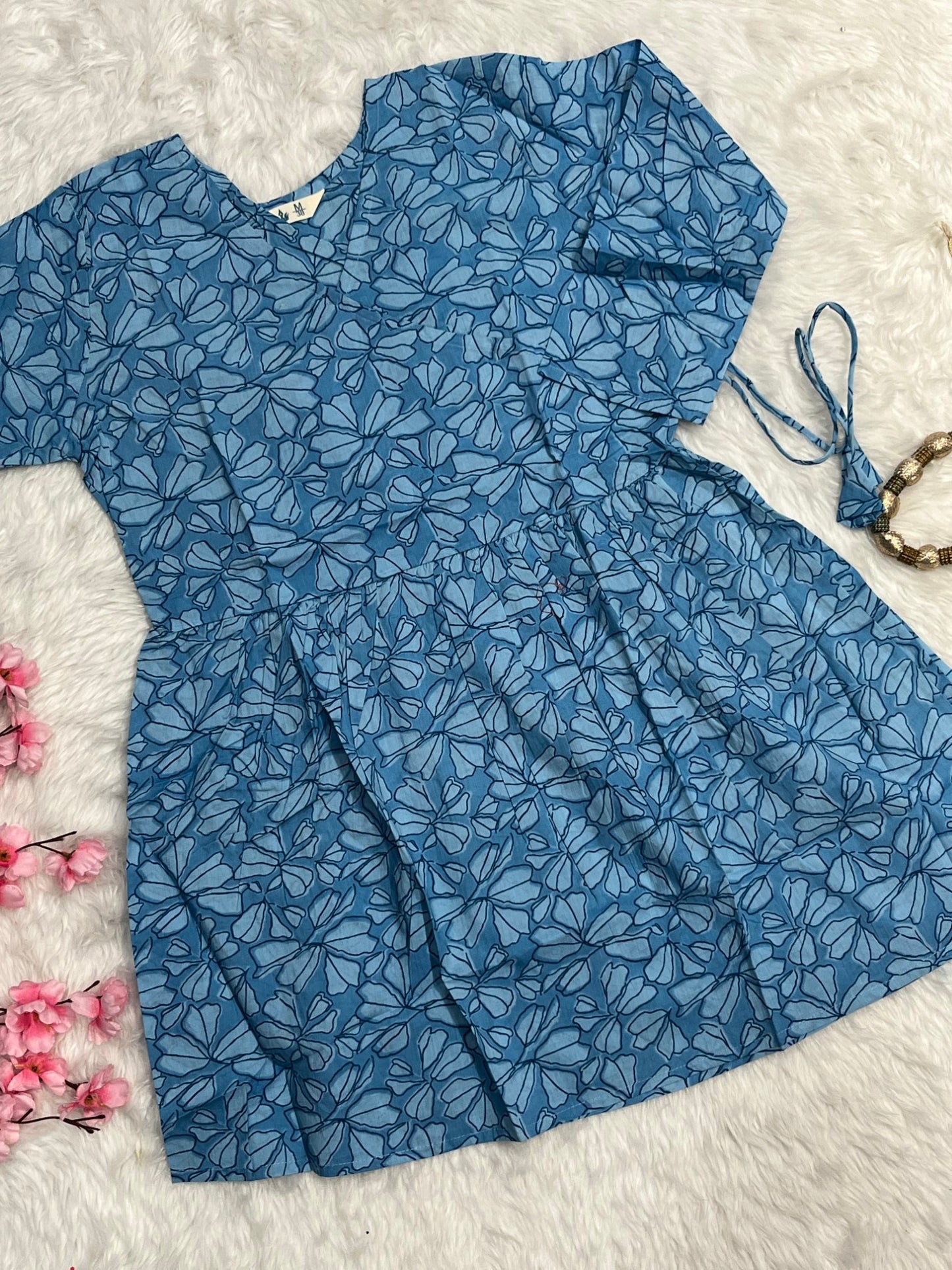 Cotton Short Gown