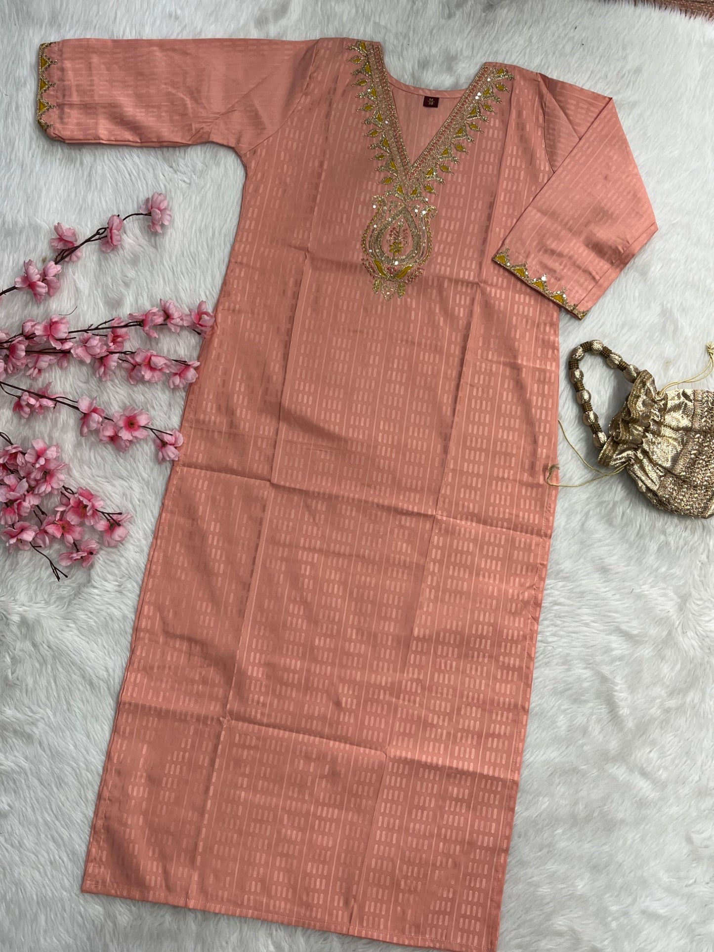 Chanderi Long Kurti