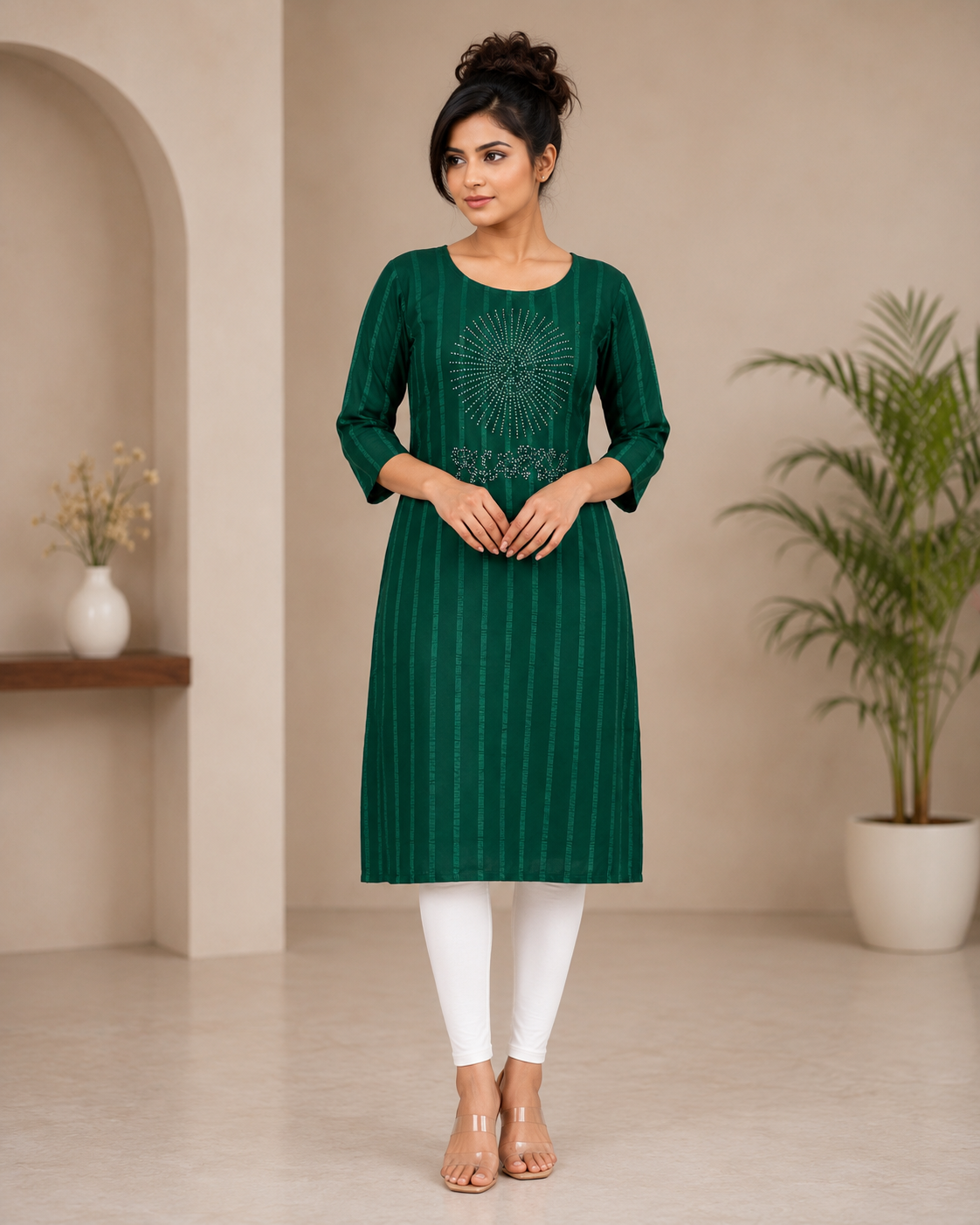 Georgette Long Kurti