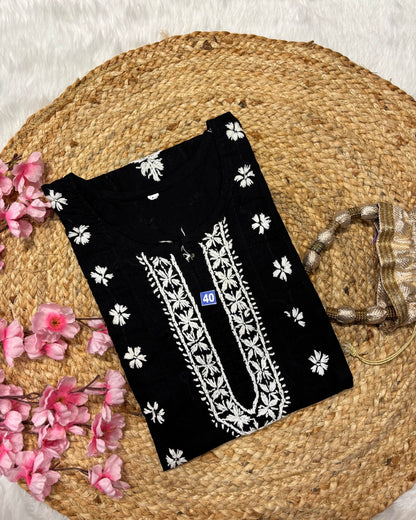 Cotton Long Centre Flower Design