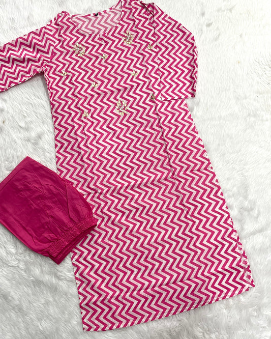Cotton Pant Set