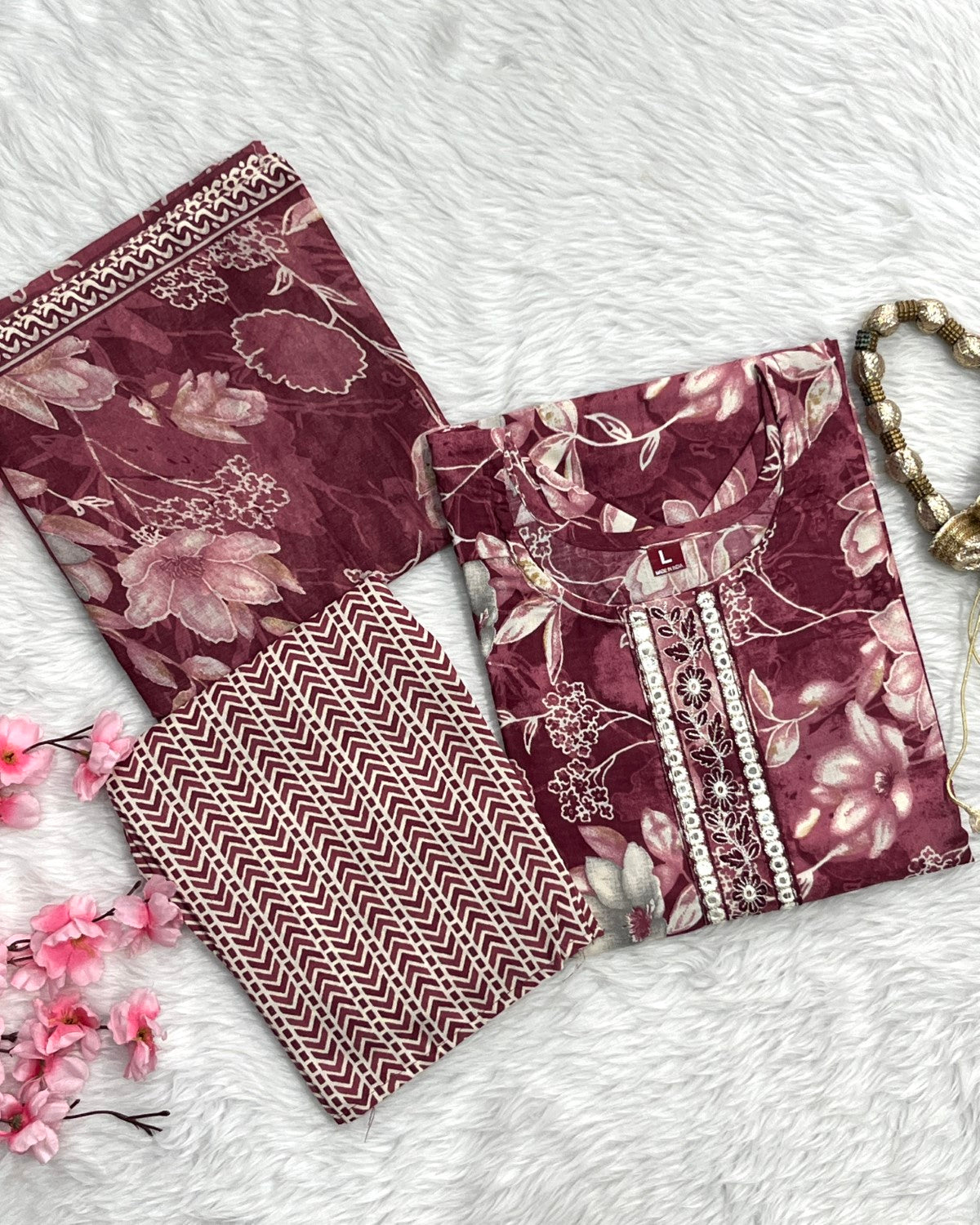 Rayon Kurta Pant Set