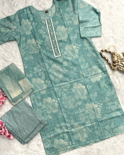 Rayon Kurta Pant Set