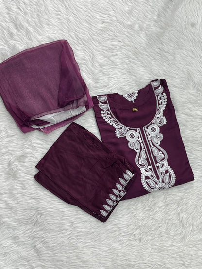 Rayon Kurta Pant Set