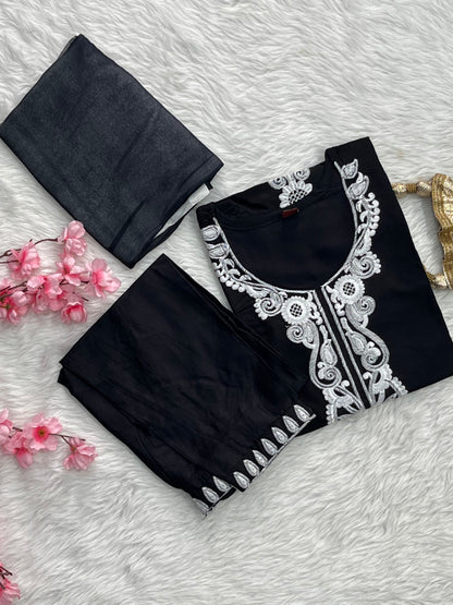 Rayon Kurta Pant Set
