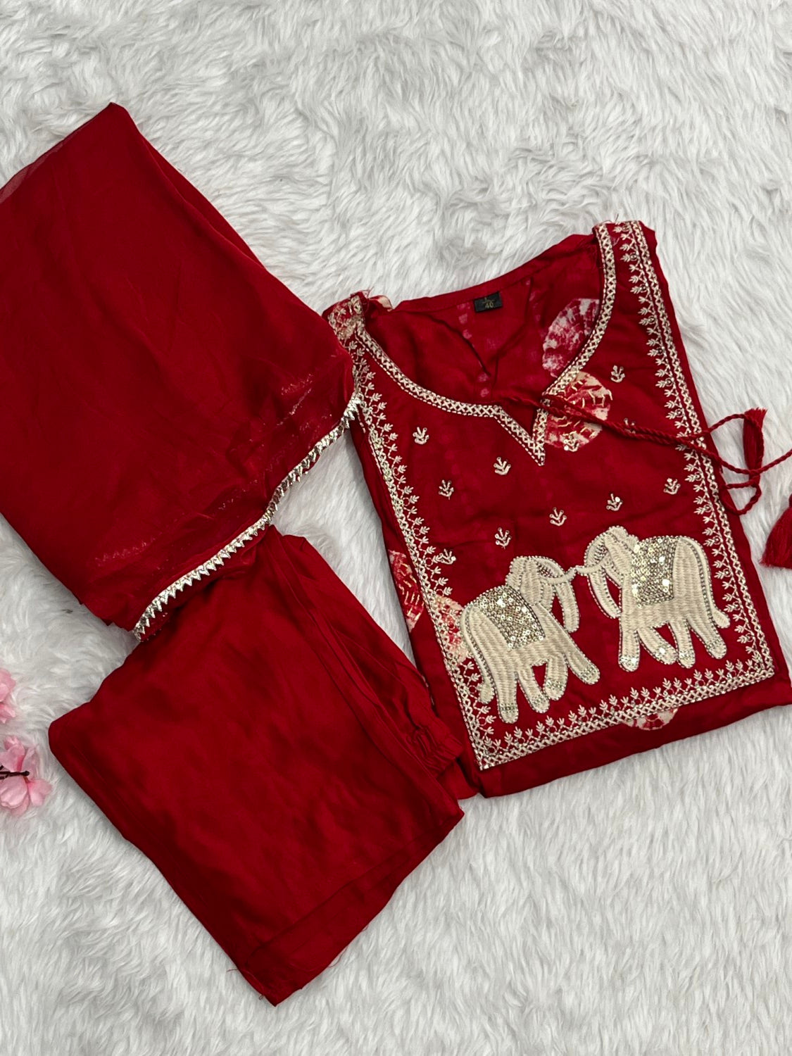 Rayon Kurta Pant Set