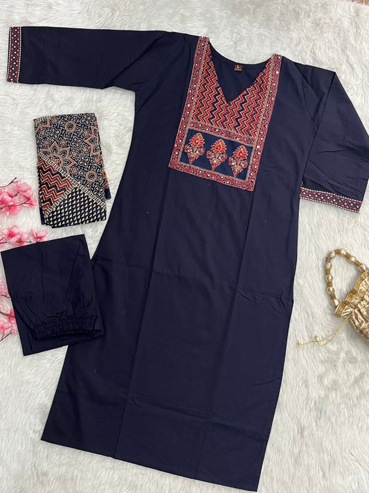 Rayon Kurta Pant Set