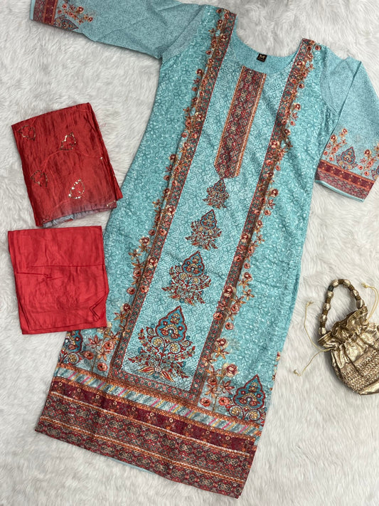 Cotton Kurta Pant Set