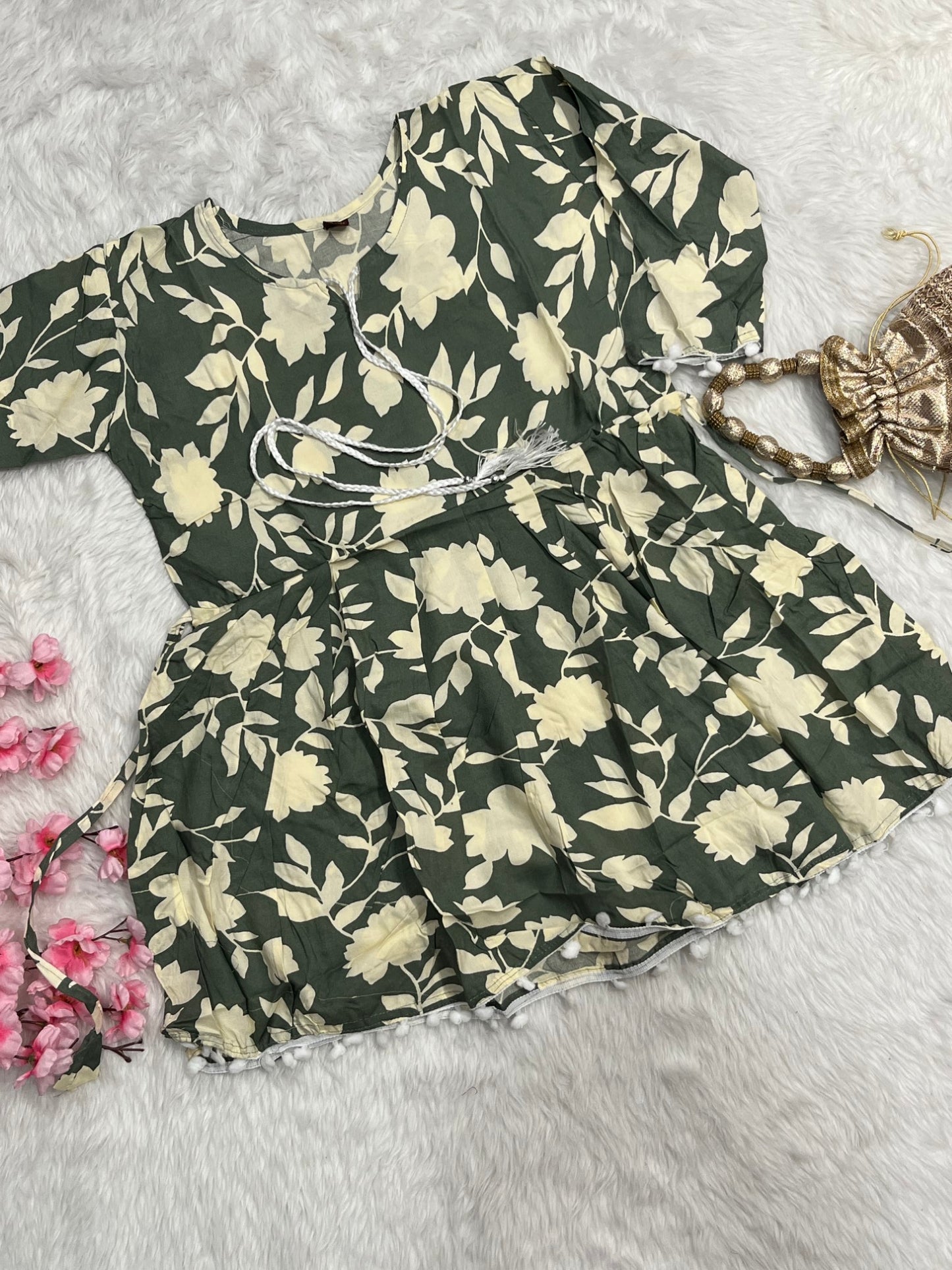 Rayon Short Gown