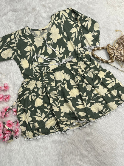 Rayon Short Gown