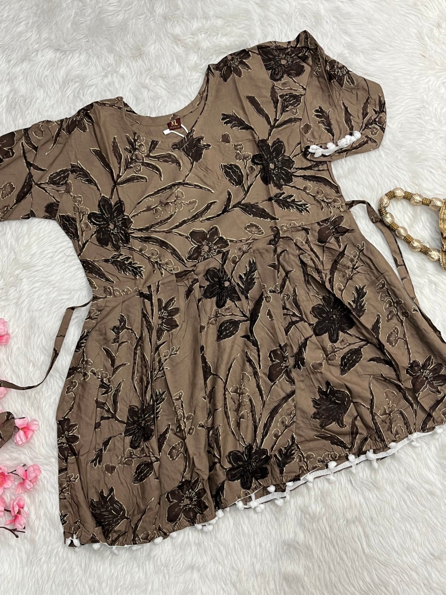 Rayon Short Gown