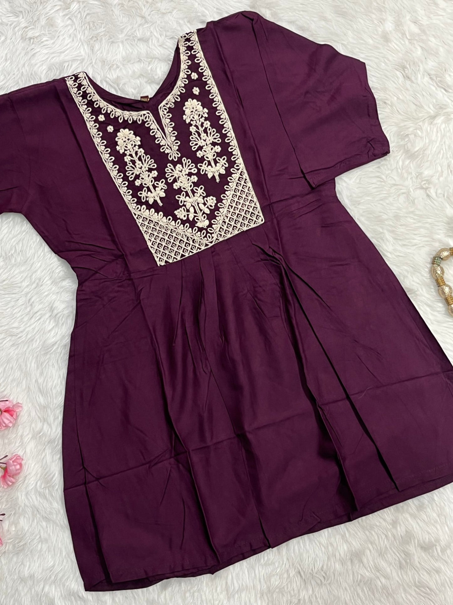 Rayon Short Gown
