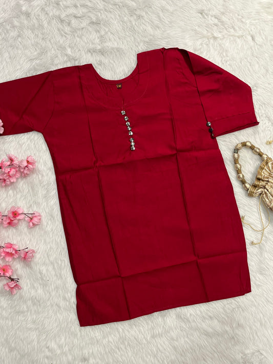 Chanderi Short Kurti