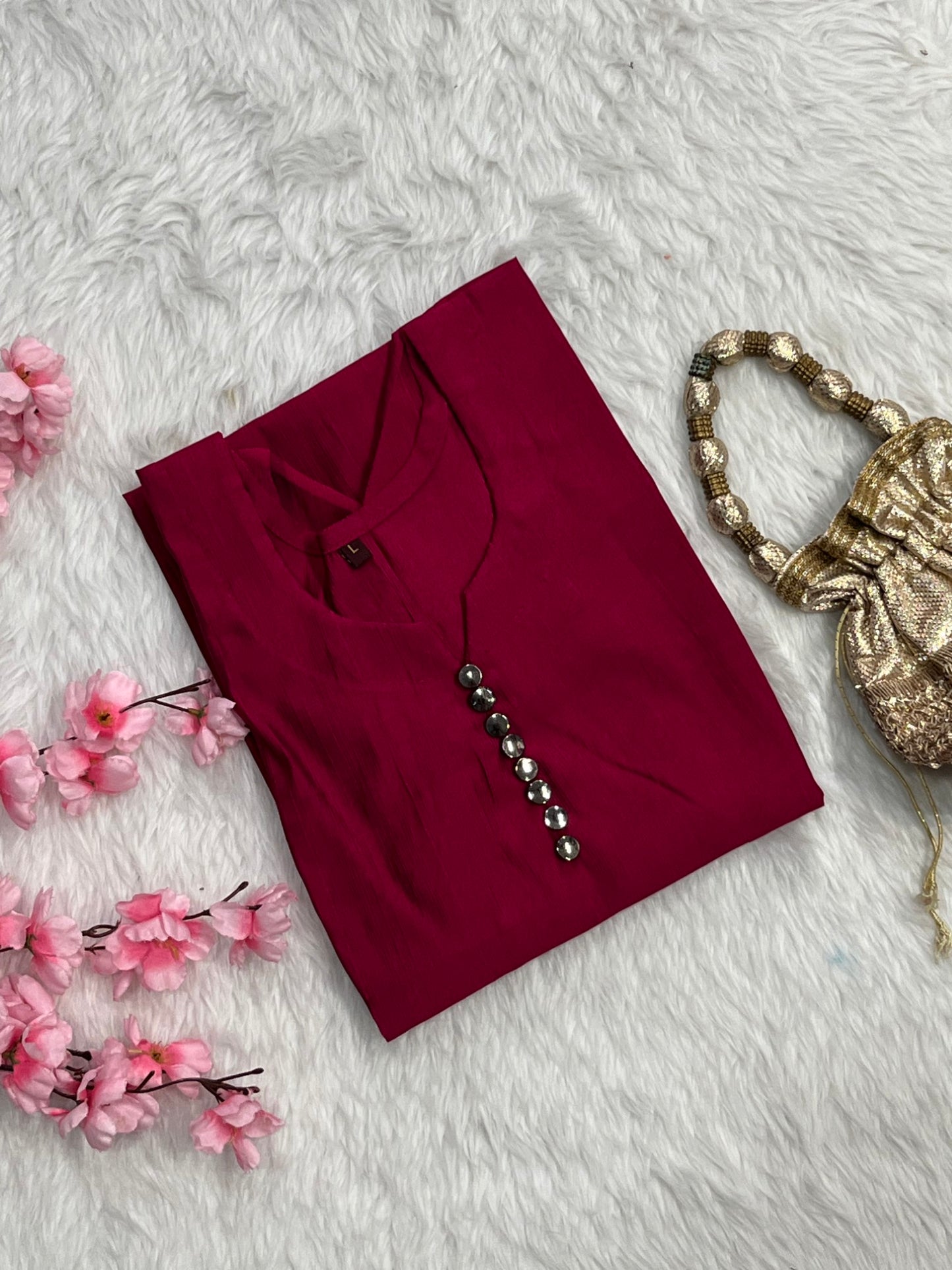 Chanderi Short Kurti