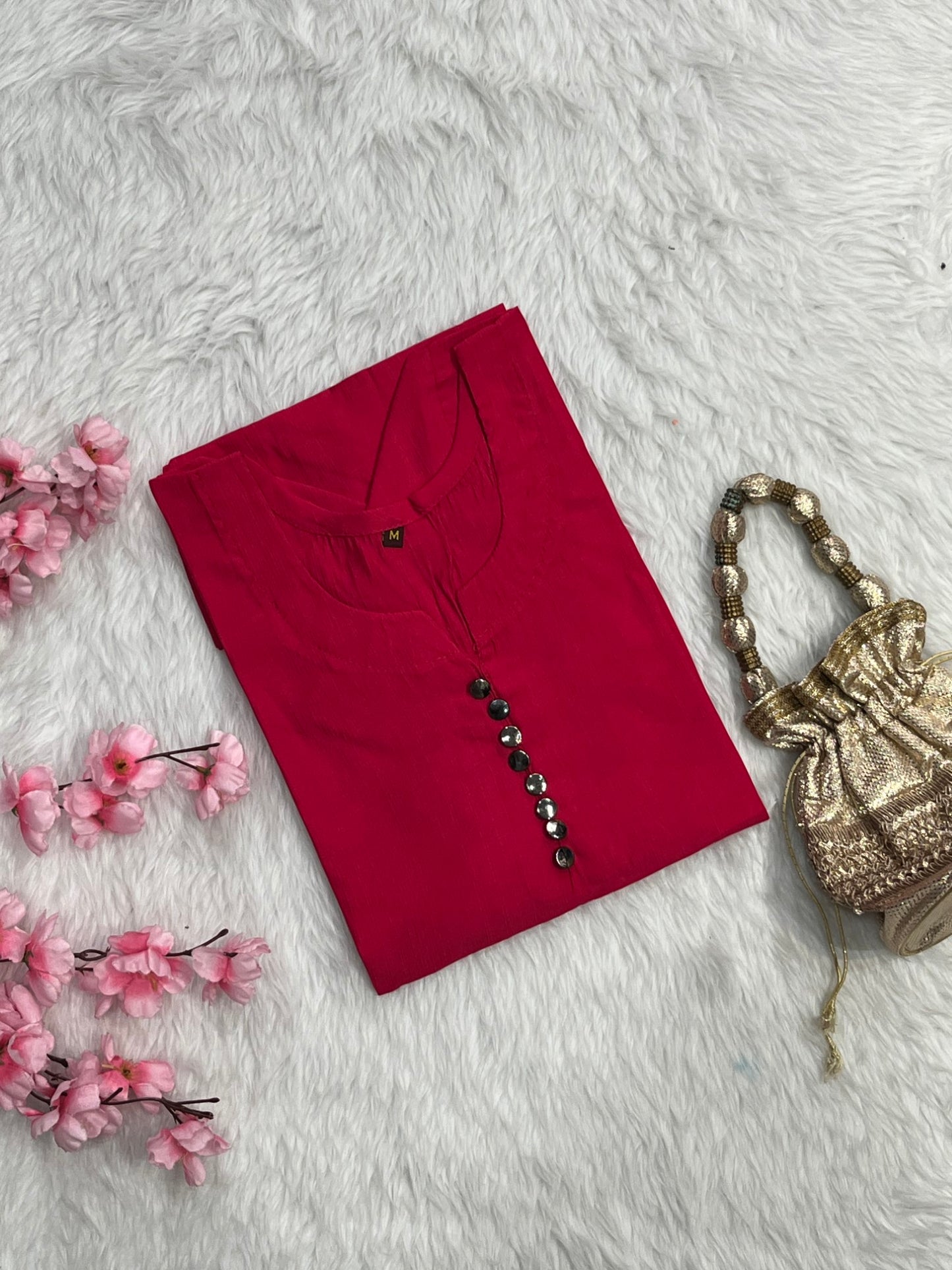 Chanderi Short Kurti