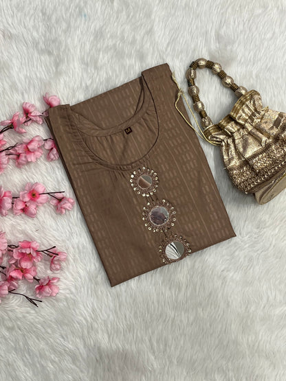 Chanderi Long Kurti