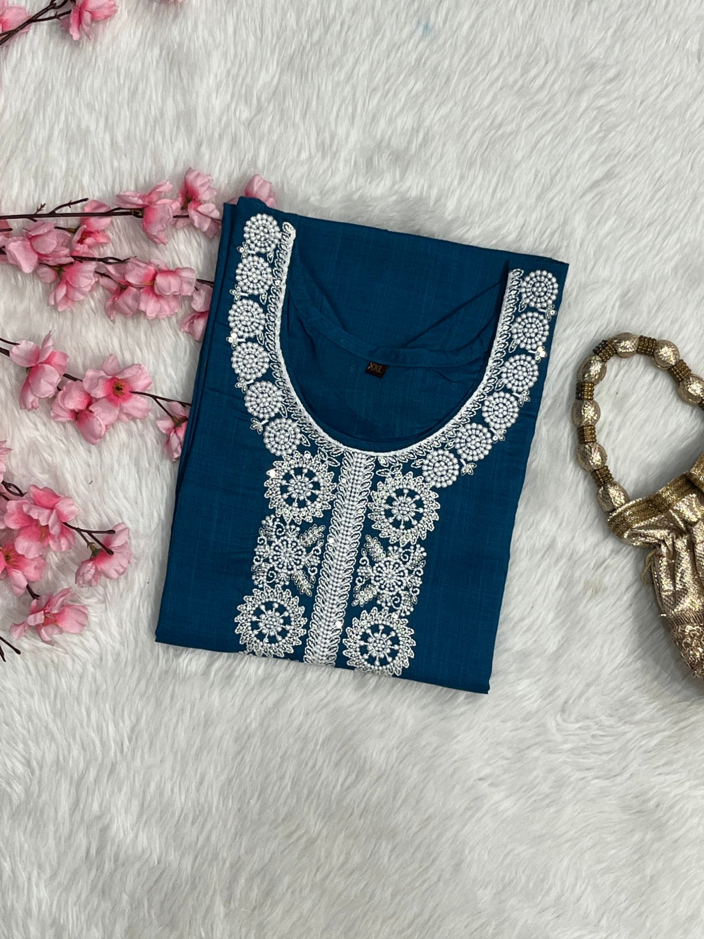 Chanderi Long Kurti