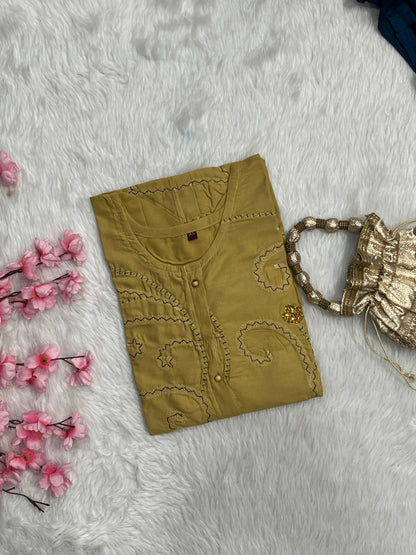 Chanderi Long Kurti