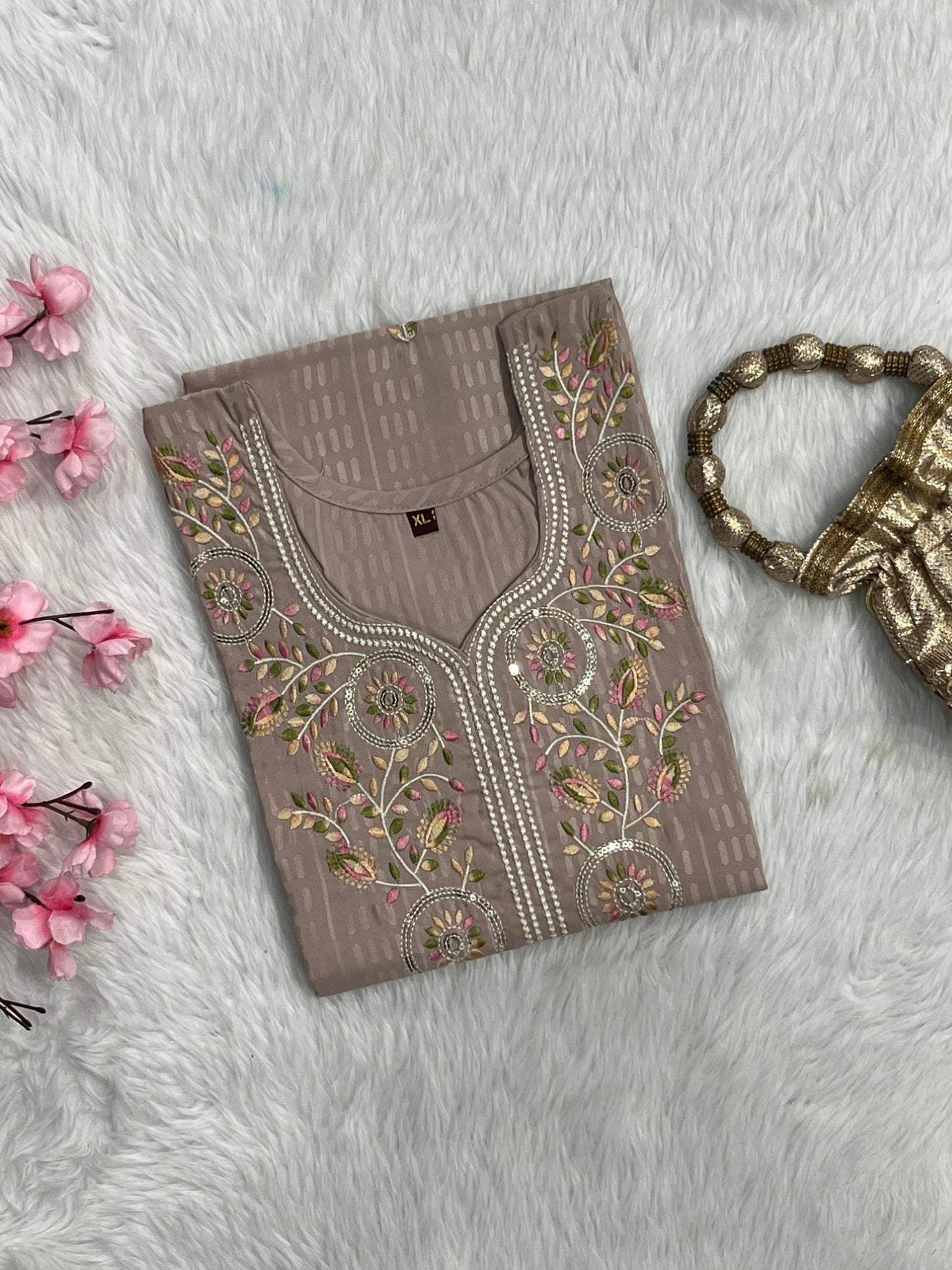 Chanderi Long Kurti