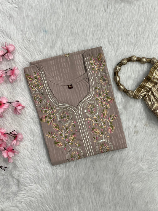 Chanderi Long Kurti