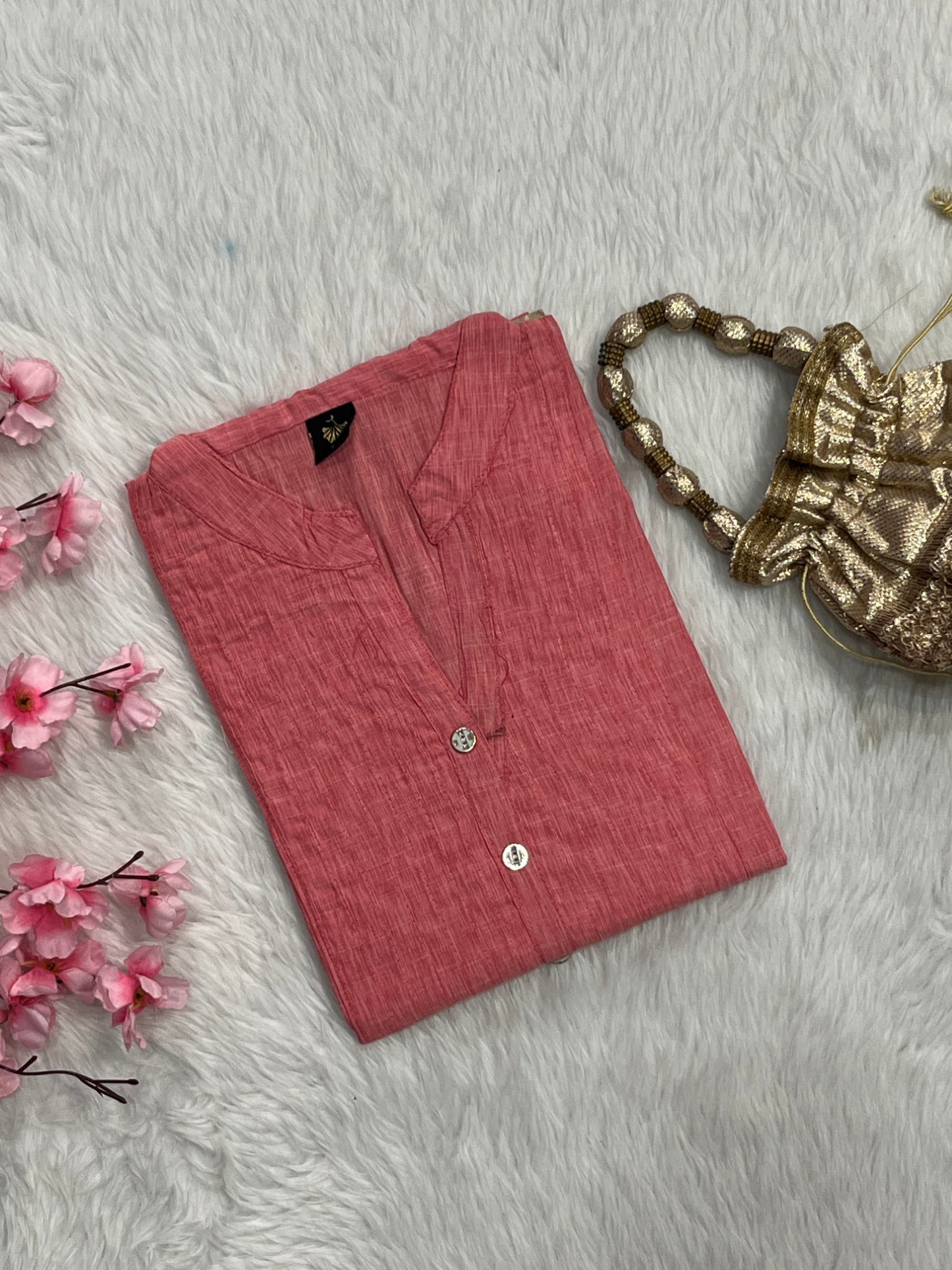 Chanderi Long Kurti