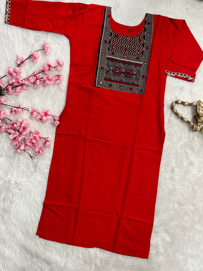 Rayon Long Kurti