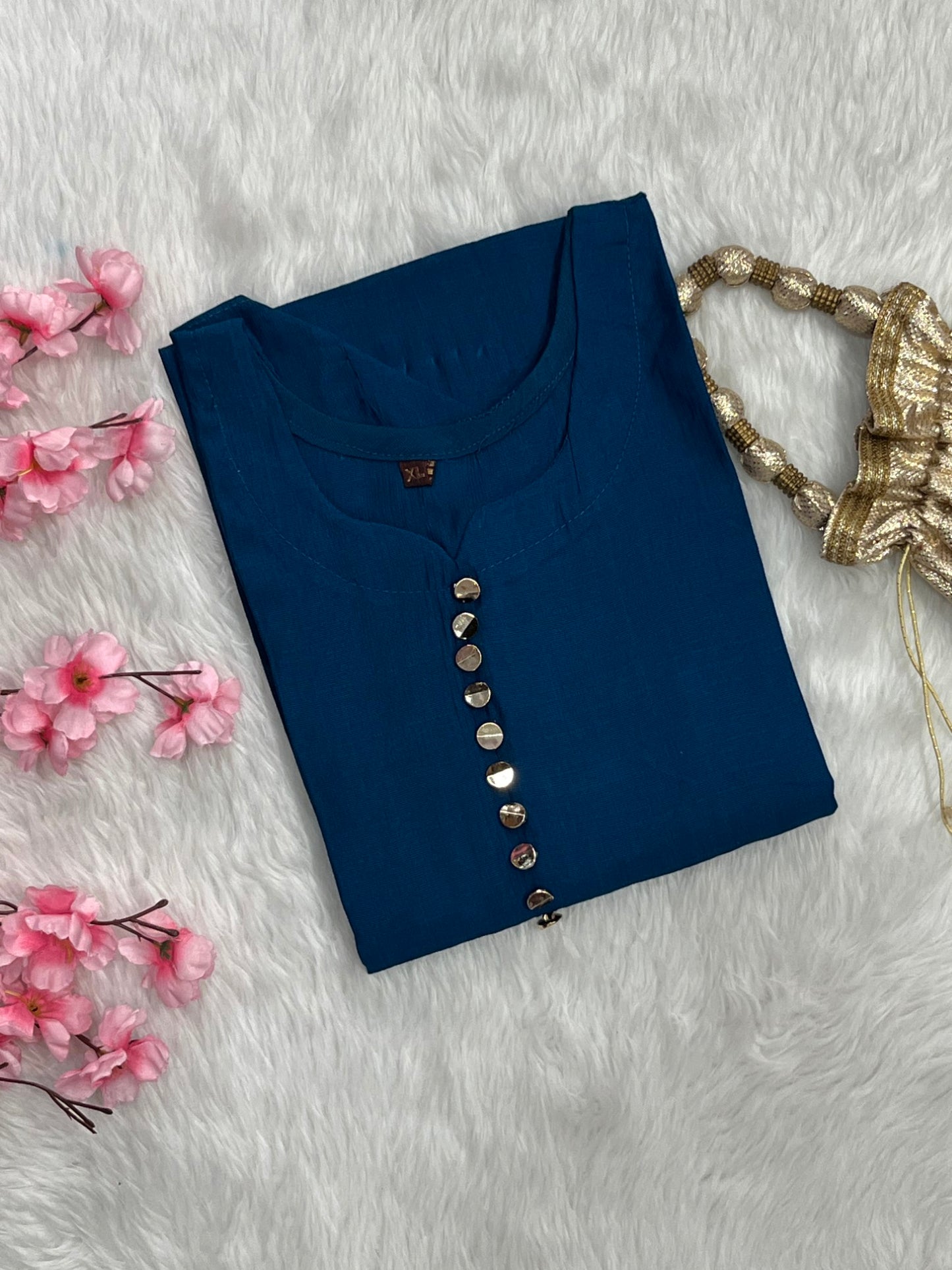 Chanderi Long Kurti