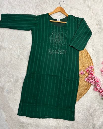 Georgette Long Kurti