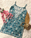 Aiaz MulMul Cotton Noodle Strap Rose Design