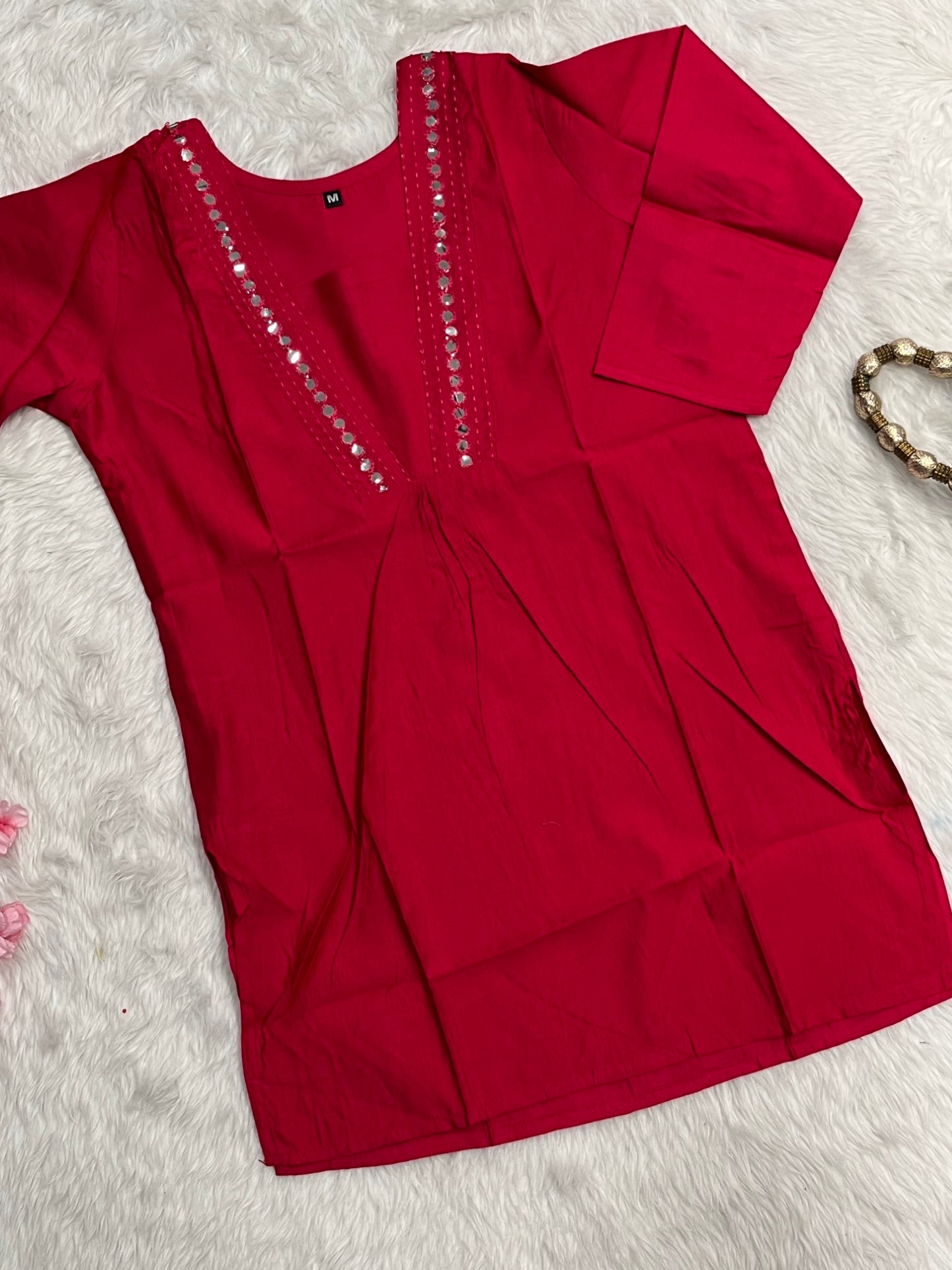 Chanderi Short Kurti