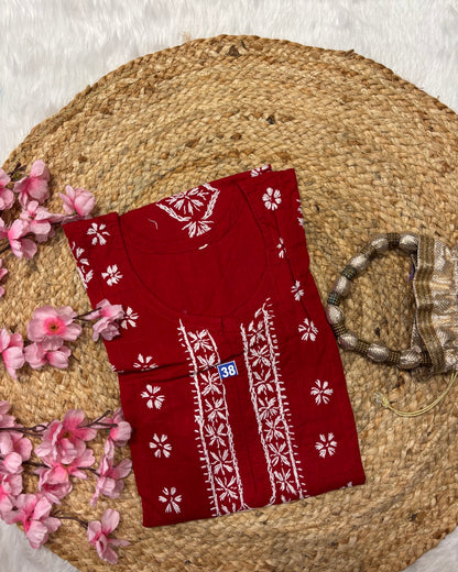 Cotton Long Centre Flower Design